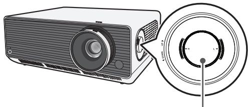 LG BU50NST - Réglage de la position de l'écran de projection - 1
