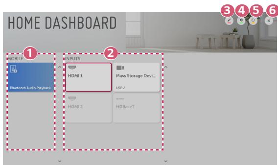 LG BU50NST - Utiliser [Tableau de bord d'accueil] - 1