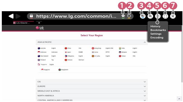 LG BU50NST - Utilisation du [Navigateur Web] - 1