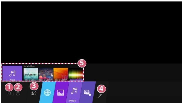 LG BU50NST - Utilisation de la fonction Accueil du projecteur LG - 1