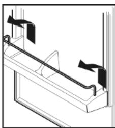 LIEBHERR CBN3913-20 - Déplacer les balconnets de contre-porte - 1