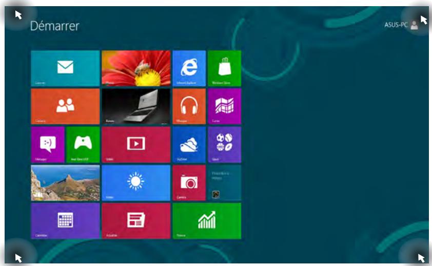 ASUS ET2220IUTI-BOO1K - Zones interactives de I'écran d'accueil - 1