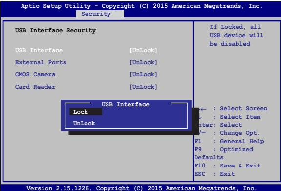 ASUS K756UV-TY269T - USB Interface Security (Sécurité de l'interface USB) - 1