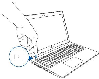 ASUS K756UV-TY269T - Appuyez sur le bouton d'alimentation. - 1