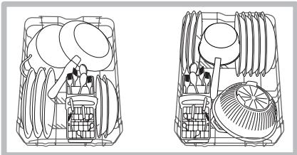 SCHOLTES LPE 10-3207 - Exemples de chargement du panier inférieur - 1