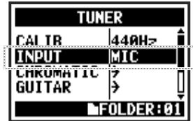 ZOOM H4nPro - Accordeur (TUNER) ... P.075 - 2