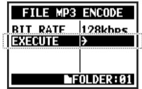ZOOM H4nPro - Sélectionnez EXECUTE et pressez. - 1