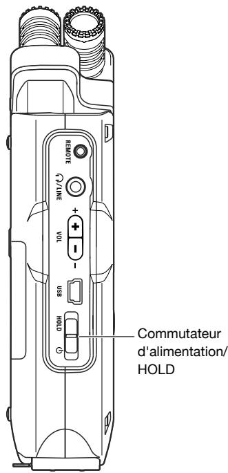 ZOOM H4nPro - 4-1 Commutateur d'alimentation/HOLD et mise sous/hors tension - 1