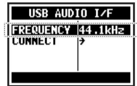 ZOOM H4nPro - Sélectionnez FREQUENCY (fréquence) et pressez. - 1