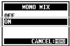ZOOM H4nPro - 2-08 Fonctions d'enregistrement : MONO MIX - 8