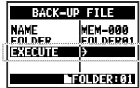 ZOOM H4nPro - Sélectionnez EXECUTE et pressez. - 1