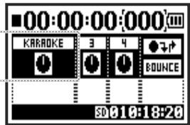 ZOOM H4nPro - Assignez le fichier souhaité à la piste KARAOKE - 2