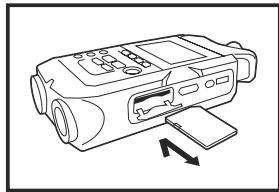 ZOOM H4nPro - Chargement d'une carte SD - 2