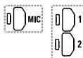 ZOOM H4nPro - Pour une entree stereo, selectionnez MIC ou 1 et 2 - 1