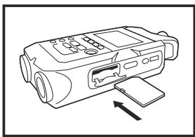 ZOOM H4nPro - Chargement d'une carte SD - 1