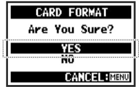ZOOM H4nPro - Sélectionnez YES et pressez. - 1
