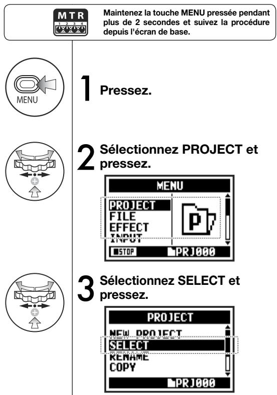 ZOOM H4nPro - Nombre maximal de projets - 1