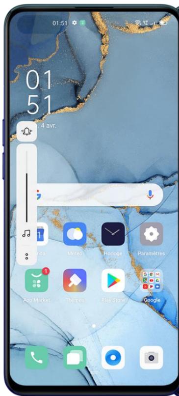 OPPO FIND X2 NEO - Boutons de contrôle du volume - 1