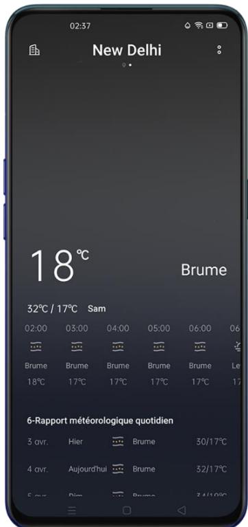 OPPO FIND X2 NEO - Météo - 1