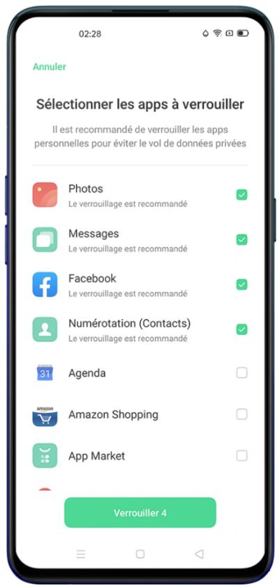 OPPO FIND X2 NEO - Activer le verrouillage d'applications - 1
