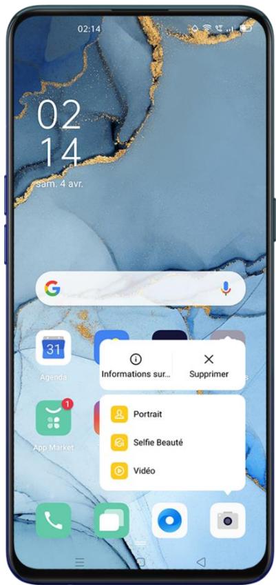 OPPO FIND X2 NEO - Créer des raccourcis d'application - 1