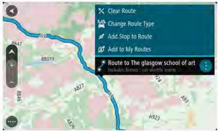 TOMTOM Start 40 EU 23 - Ajouter un arrêt à un parcours anregistré à l'aide de la carte - 1
