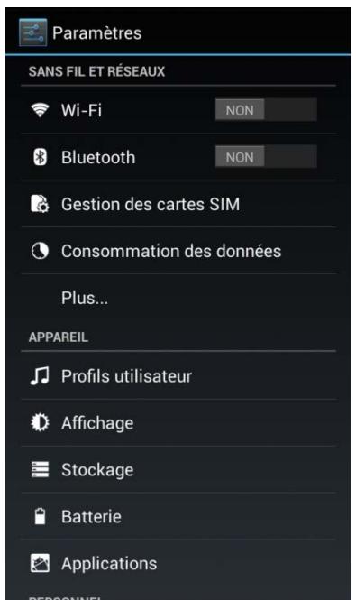 LOGICOM L-EMENT 501 LS BLC - Activer/Désactiver le Bluetooth - 1