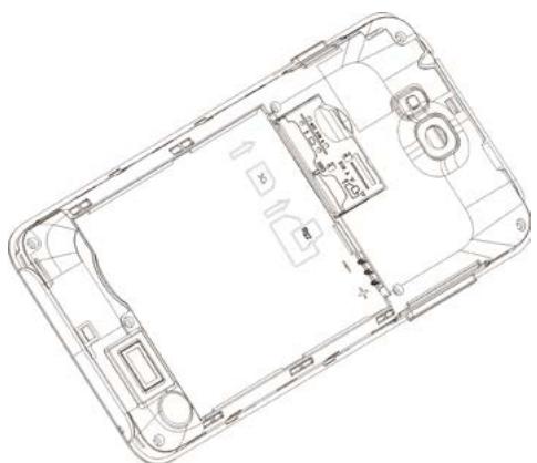 LOGICOM L-EMENT 501 LS BLC - Insertion d'une carte SIM. - 1