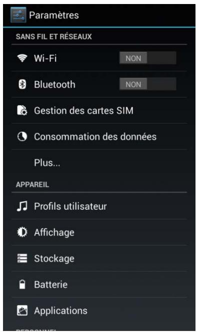 LOGICOM L-EMENT 501 LS BLC - Activer/ Désactiver le WIFI - 1