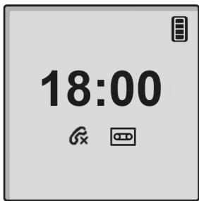 ALCATEL F890VOICE - Mode Horloge (apparait lorsque le mode veille est maintainu pendant plus de 30 secondes) - 1