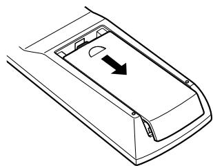 DENON DBT-1713 UD BK - Insertion des piles - 1