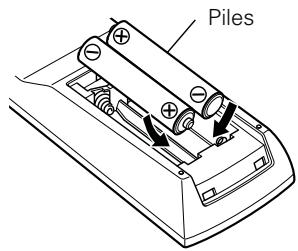 DENON DBT-1713 UD BK - Insertion des piles - 2