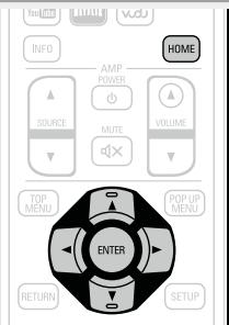 DENON DBT-1713 UD BK - Ouverture de l'écran du menu accueil - 1