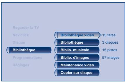 THOMSON DRH8755E - MENU Bibliothèque OK - 1