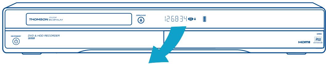THOMSON DRH8755E - Principales indications sur l'afficheur - 1