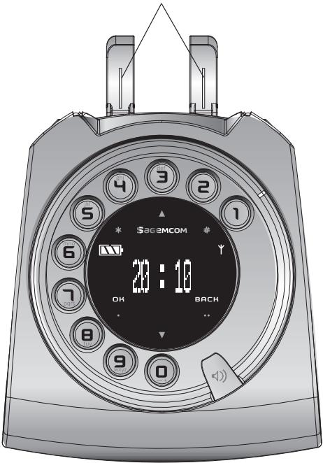 SAGEMCOM SIXTY PRUNE - CHARGER LES BATTERIES - 2