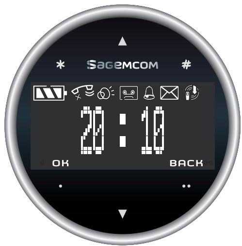 SAGEMCOM SIXTY PRUNE - L'écran de contrôle - 1