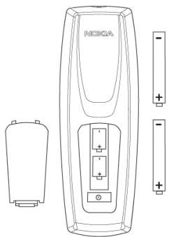NOKIA MEDIAMASTER 110 T - Préparation de la télécommande - 1
