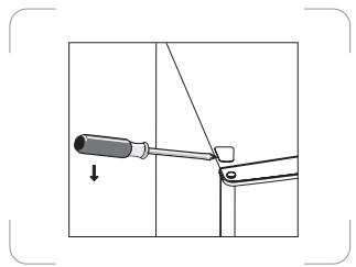 DARTY UFZ161NFWH - INVERSION DE LA PORTE - 3
