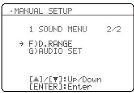 YAMAHA RXV-461B - SOUND MENU - 2