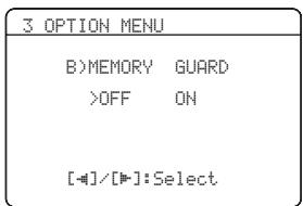 YAMAHA RXV-461B - Protection de la mémoire B)MEMORY GUARD - 1