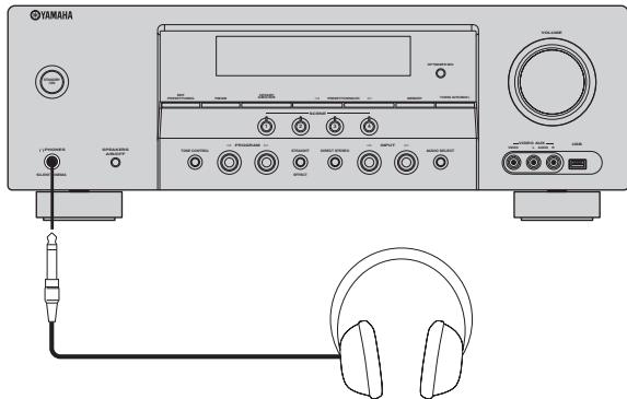 YAMAHA RXV-461B - Utilisation d'un casque - 1