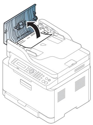 HEWLETT PACKARD MFP 179FNW - Bourrage du papier d'origine devant le scanner - 2