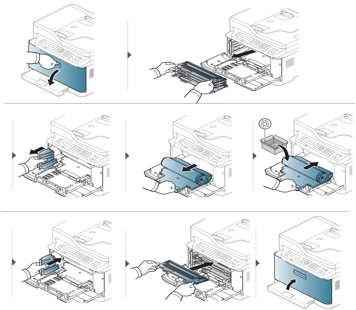 HEWLETT PACKARD MFP 179FNW - Remplacement du tambour d'imagerie - 4