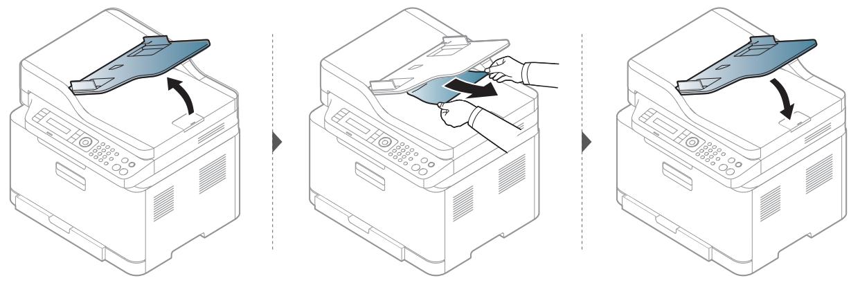 HEWLETT PACKARD MFP 179FNW - Bourrage du papier d'origine dans le scanner - 5