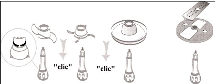 SEB FP5046.07 - Mise en place des différents accessoires : - 1