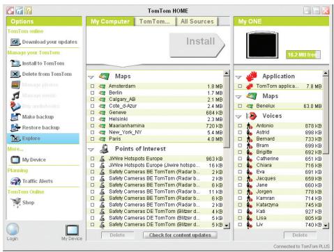 TOMTOM ONE XL - Utiliser TomTom HOME - 1