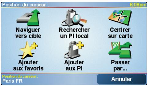 TOMTOM ONE XL - Utiliser le bouton Curseur - 1