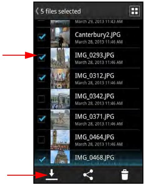 SANDISK COMMECT WIRELESS MEDIA DRIVE - Downloading Files From a Memory Card - 6