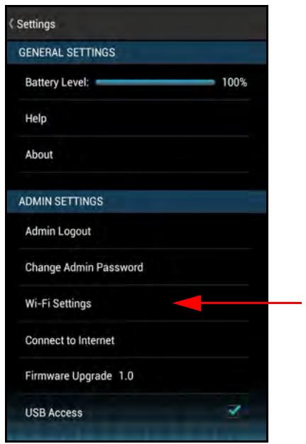 SANDISK COMMECT WIRELESS MEDIA DRIVE - Wi-Fi Settings - 1